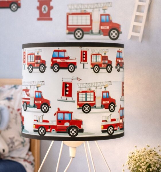 Детска настолна лампа KIDS ROOM 1xE27/60W/230V Ø 18 см пожарникари
