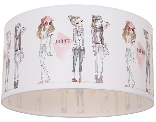 Детско таванно осветително тяло GIRLS VIBES 1xE27/60W/230V, Ø 40 см — за момичета