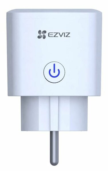 Управляем контакт EZVIZ T30 Smart Plug (T30-10A-EU), без дистанционно, 2300W макс. мощност, Wi-Fi