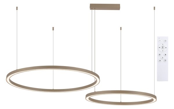 Brilagi - LED димируем полилей на кабел PORTOFINO LED/98W/230V бежов + дистанционно управление