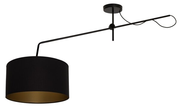 LED регулируем полилей за повърхностен монтаж VENICE 1xE27/60W/230V черен/златен