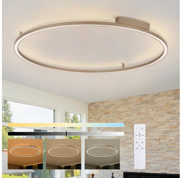Brilagi - Димируемо LED осветително тяло PORTOFINO LED/85W/230V Ø 120 см бежово + ДУ