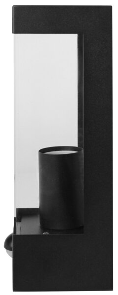 Външен стенен осветител със сензор 1xE27/15W/230V IP44, черен