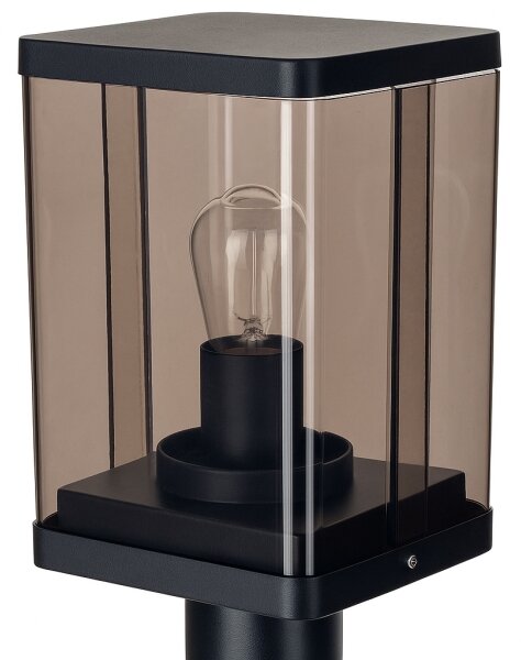 Vъншна лампа 1xE27/60W/230V IP44 черна/кафяво-опушена