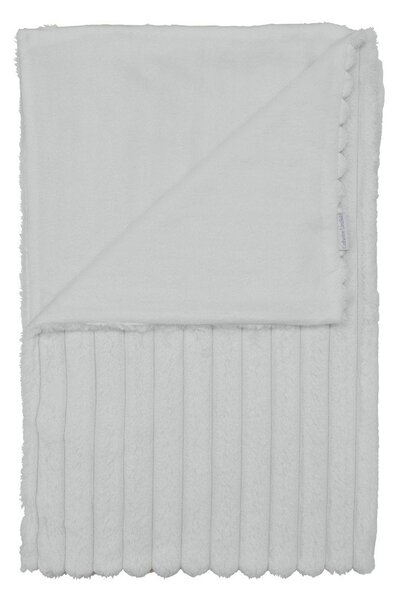Бяло одеяло от микроплюш 130x170 cm Cosy Ribbed – Catherine Lansfield