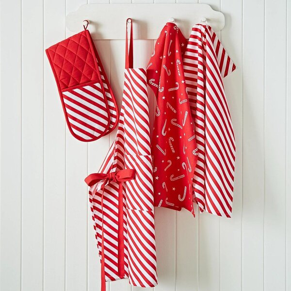 Памучена двойна кухненска ръкавица Candy Cane – Catherine Lansfield