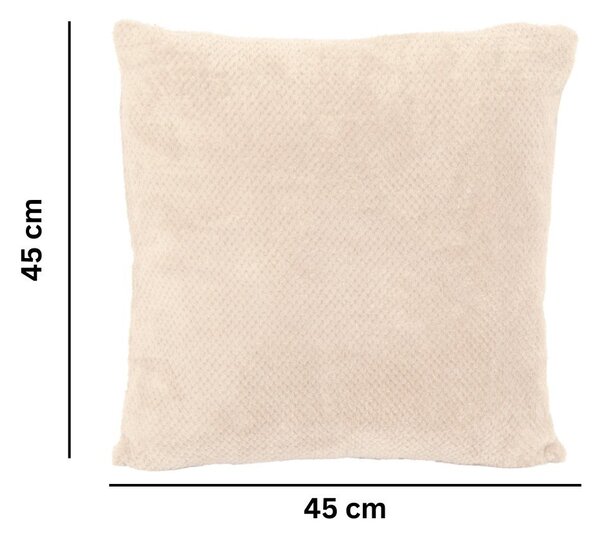 Декоративна възглавница от микроплюш 45x45 cm Pippa – Tiseco Home Studio