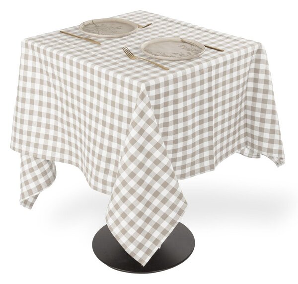 Памучна покривка за маса 150x150 cm Gingham – Tiseco Home Studio