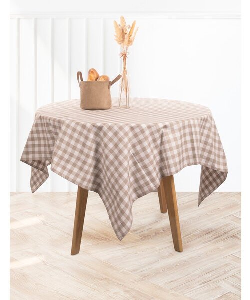 Памучна покривка за маса 150x150 cm Gingham – Tiseco Home Studio