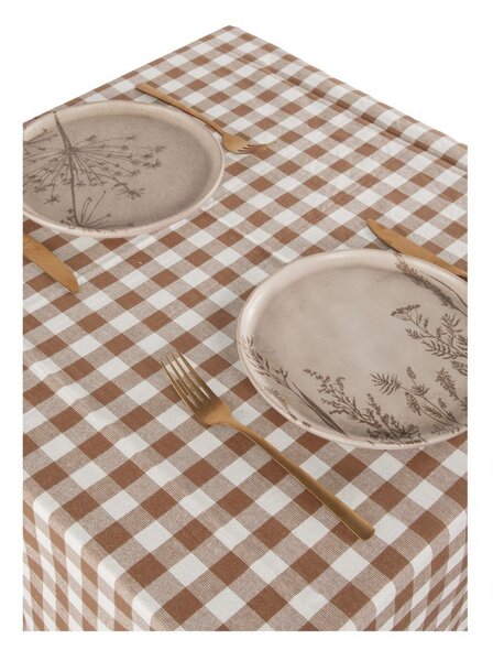 Памучна покривка за маса 150x150 cm Gingham – Tiseco Home Studio