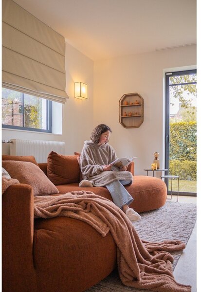 Кафяво одеяло от микроплюш 150x200 cm Cocoon – Tiseco Home Studio