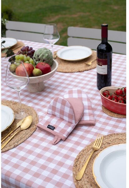 Памучна покривка за маса 150x150 cm Gingham – Tiseco Home Studio