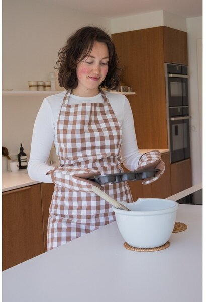 Памучни кухненски ръкавици в комплект от 2 бр. Gingham – Tiseco Home Studio