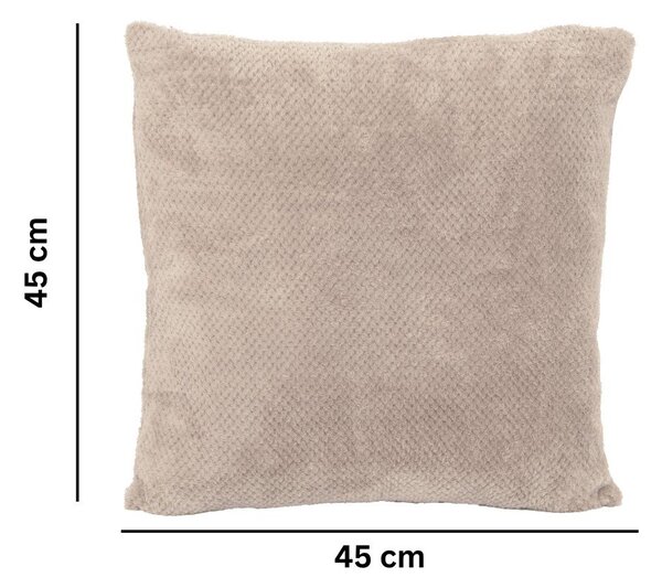 Декоративна възглавница от микроплюш 45x45 cm Pippa – Tiseco Home Studio
