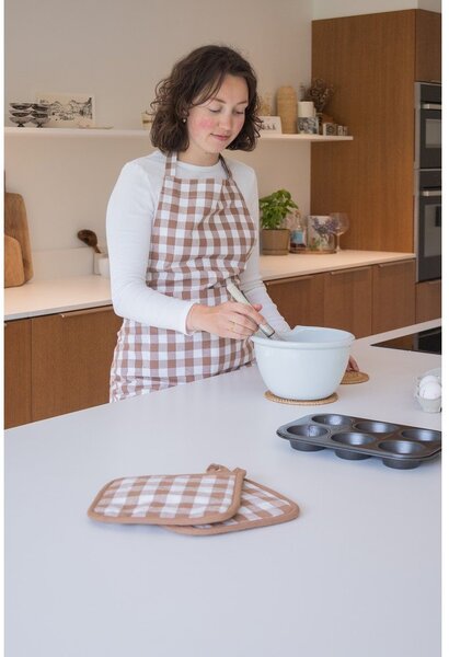 Памучни ръкавици за фурна в комплект от 2 бр. Gingham – Tiseco Home Studio