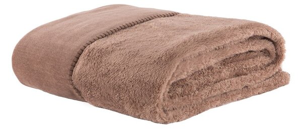 Кафяво одеяло от микроплюш 150x200 cm Tomo – Tiseco Home Studio
