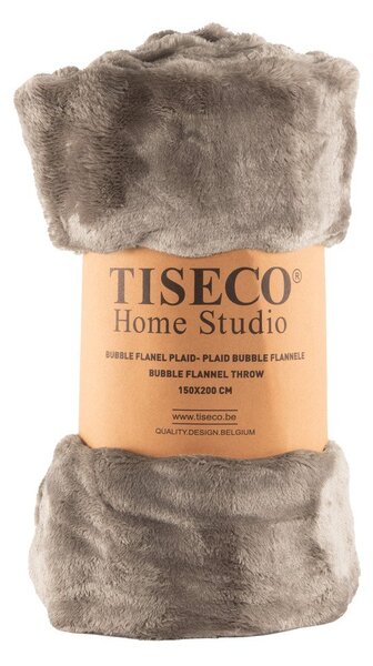 Кафяво-сиво одеяло от микроплюш 150x200 cm Wave – Tiseco Home Studio