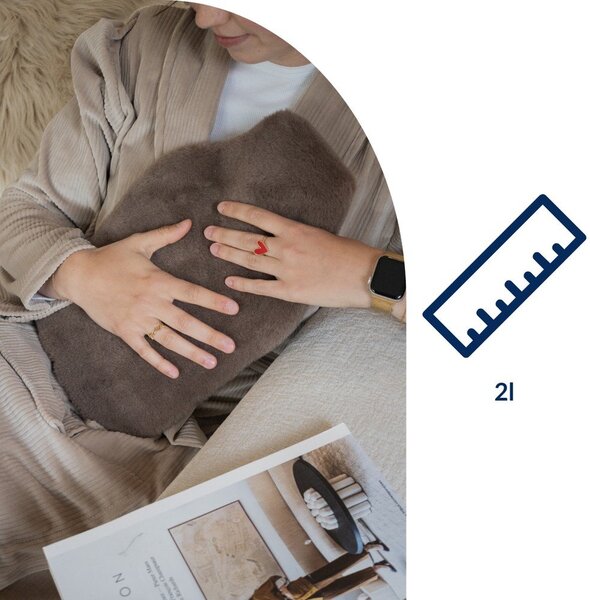 Бежов термофор от микроплюш 2 l Warmers – Tiseco Home Studio