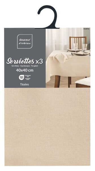 Салфетки в комплект от 3 бр. 40x40 cm Serafine – douceur d'intérieur
