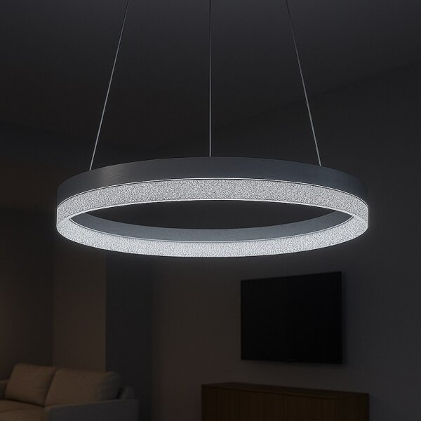 LED полилей на кабел GALA LED/25W/230V Ø 50 см, сребрист