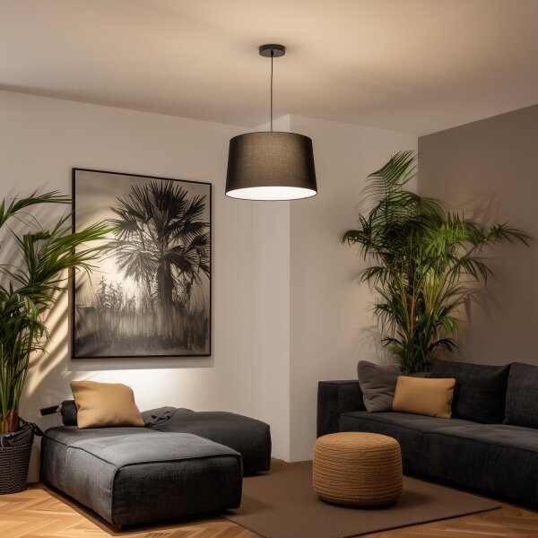 Brilagi - LED полилей на кабел CERIA 1xE27/40W/230V Ø 45 cm черен