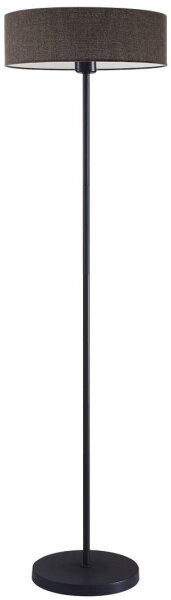 LED подова лампа TUNJA 1xE27/20W/230V Ø 38 cm черна/кафява