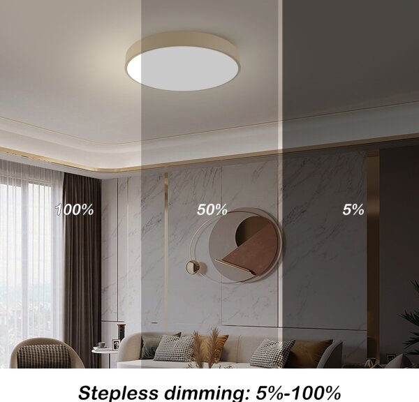 Brilagi - LED таванно осветително тяло POOL LED, 60W, 230V, 3000/4000/6000K, Ø 60 см, бежово