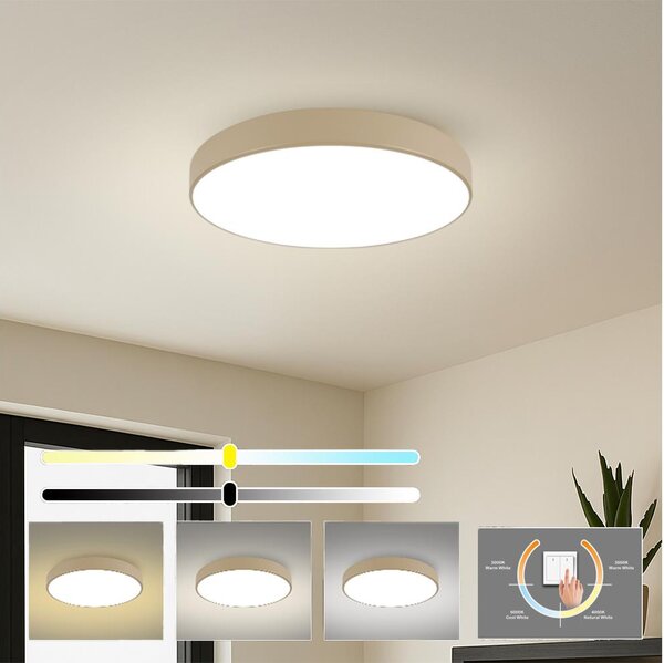 Brilagi - LED таванно осветително тяло POOL LED, 60W, 230V, 3000/4000/6000K, Ø 60 см, бежово
