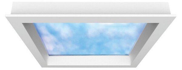 Hera LED панел Sky Window 60x60cm с монтажна рамка, Затъмняване, Бял, Дневна/трапезария, Метал, Модерен, Директен ъглов таван