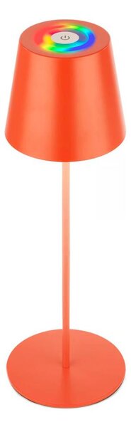 Briloner 7510012-LED RGB димируема настолна лампа CALIDA 2,5W/5V IP44 1200mAh оранжева