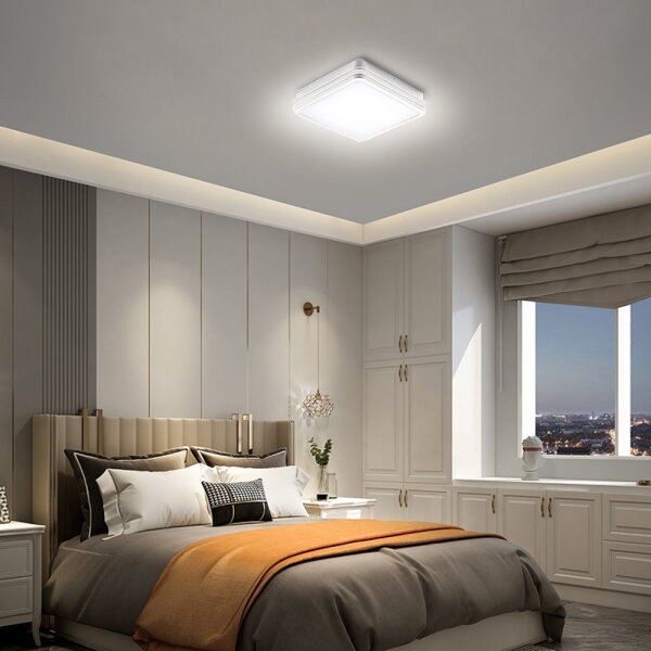 Brilagi - LED външно осветително тяло BENE LED/18W/230V 22x22 cm бяло IP54