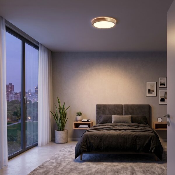 BRILAGI - LED таванно осветително тяло PILANA LED/24W/230V дъб/златист Ø 30 см