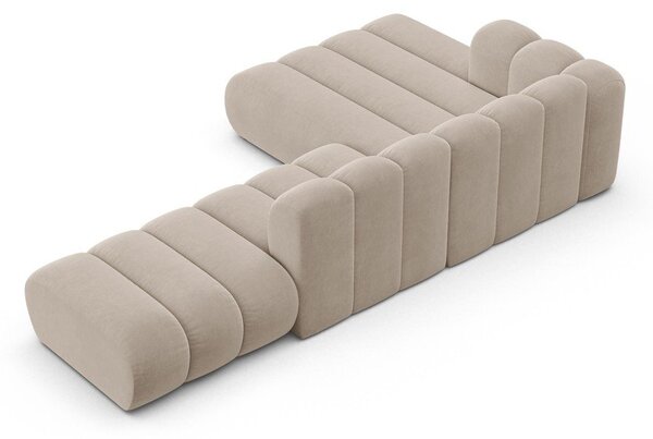 Бежов ъглов диван (ляв ъгъл) Lupine – Micadoni Home