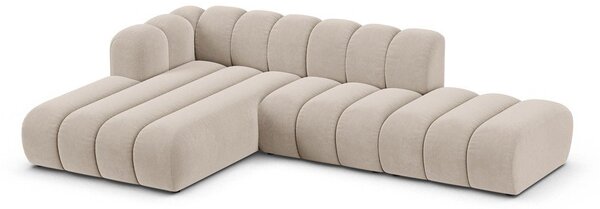 Бежов ъглов диван (ляв ъгъл) Lupine – Micadoni Home