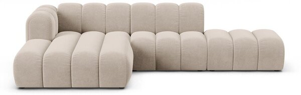 Бежов ъглов диван (ляв ъгъл) Lupine – Micadoni Home