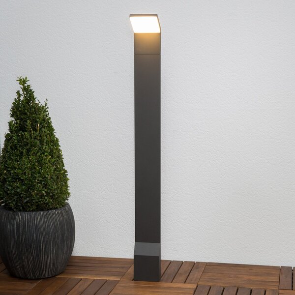 Lucande LED осветление за пътеки Nevio, антрацит, метал, 100 cm, Черен, Метал, Модерен