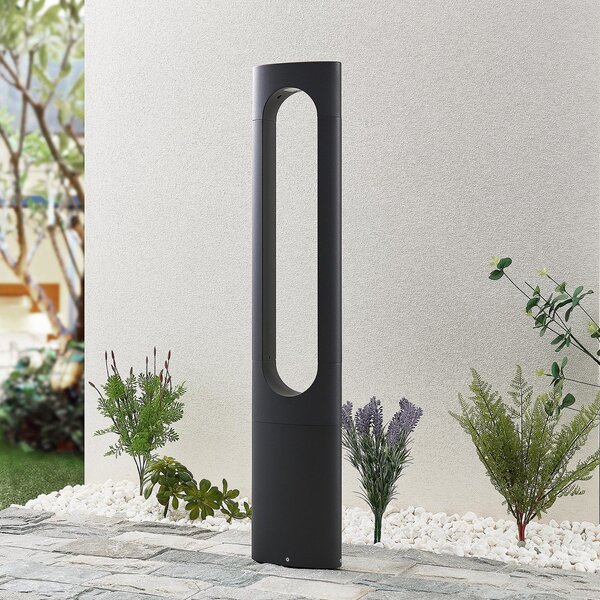 Lucande LED осветление за пътеки Fenti, 90 cm, антрацит, алуминий, Черен, Метал, Модерен