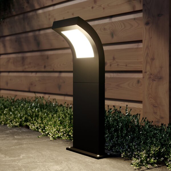Arcchio LED осветление за пътеки, IP65, 60 cm, антрацит, метал, Черен, Алуминий, Модерен