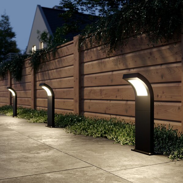 Arcchio LED осветление за пътеки, IP65, 60 cm, антрацит, метал, Черен, Алуминий, Модерен