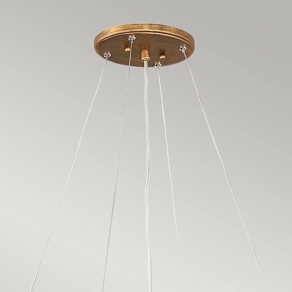 Quintiesse QN-LAGUNA-8P - Полилей на кабел LAGUNA 8xE14/40W/230V златист