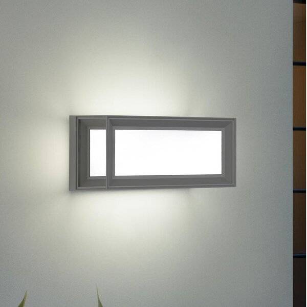 Brilagi - LED външно стенно осветително тяло PARKER LED/12W/230V сиво IP44