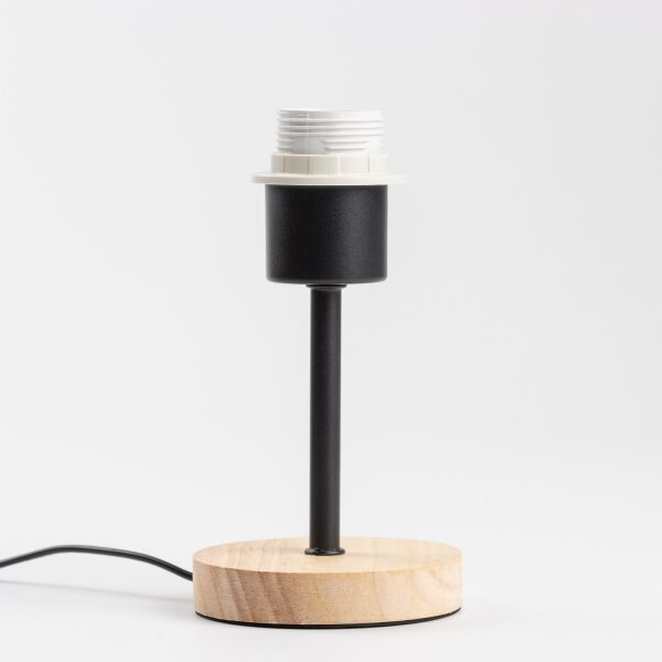 Brilagi - Настолна лампа NUBILA WOOD 1xE27/25W/230V дъб/черен/светлосив