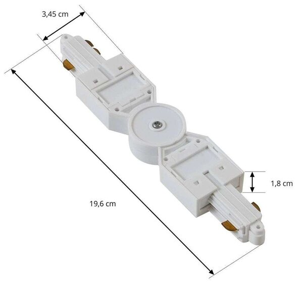 Lindby - Linaro Track Connector Регулируем Бялo Lindby