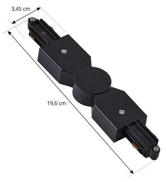 Lindby - Linaro Track Connector Регулируем Черно Lindby