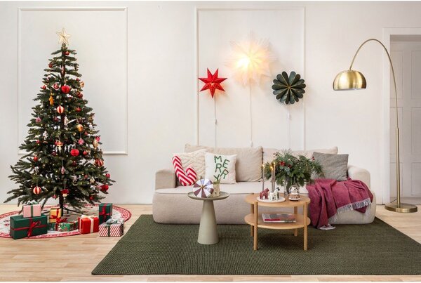 Декоративна възглавница с коледен мотив от флийс 50x30 cm Candy Cane – Catherine Lansfield