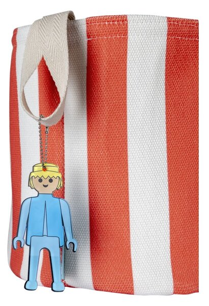 Червена текстилна детска кошница за играчки ø 30x28 cm Stripes – Playmobil