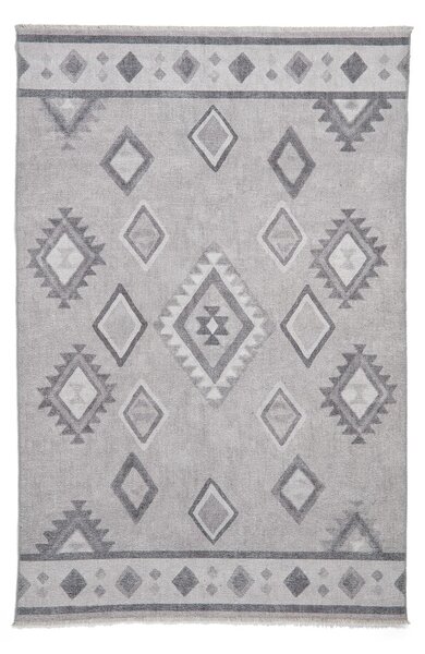 Сива пътека със смес от памук подходяща за пране 60x170 cm Whisper – Think Rugs