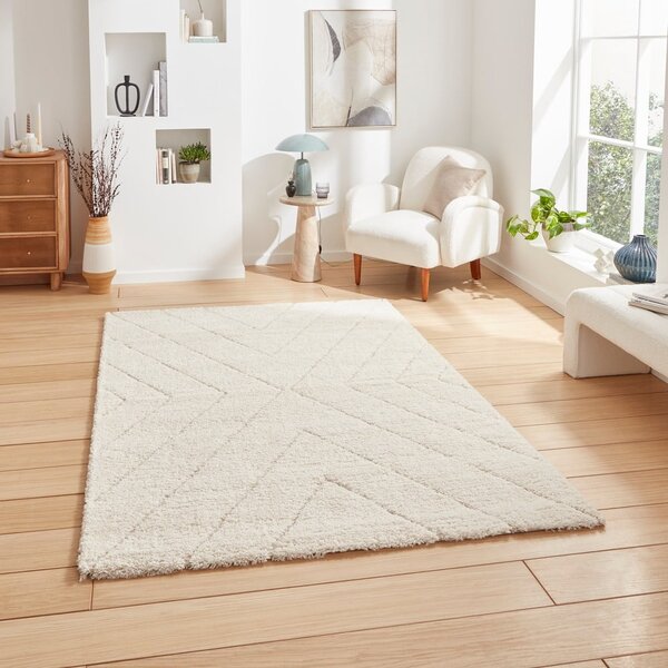 Кремав килим 120x170 cm Ideal Shaggy – Think Rugs