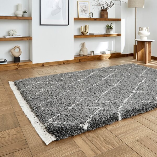 Тъмносива пътека 60x230 cm Boho – Think Rugs