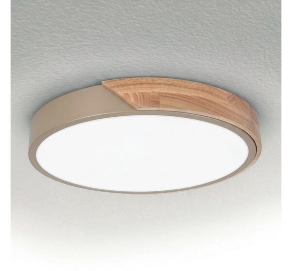 BRILAGI - LED таванно осветително тяло PILANA LED/24W/230V дъб/бежово Ø 30 см